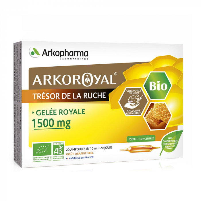 아코파마 아코로얄 오가닉 로얄젤리 1500MG 면역 앰플 20개 사진1