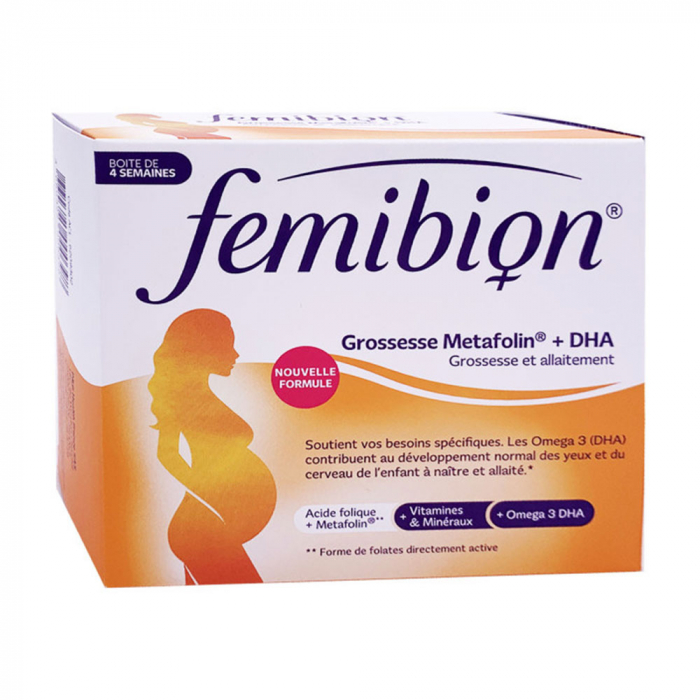 페미비온 메타폴린 플러스 DHA 임신 모유수유 단계 영양제 30정+30캡슐 사진